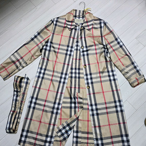버버리 바람막이코트 레인코트 UK8 운포