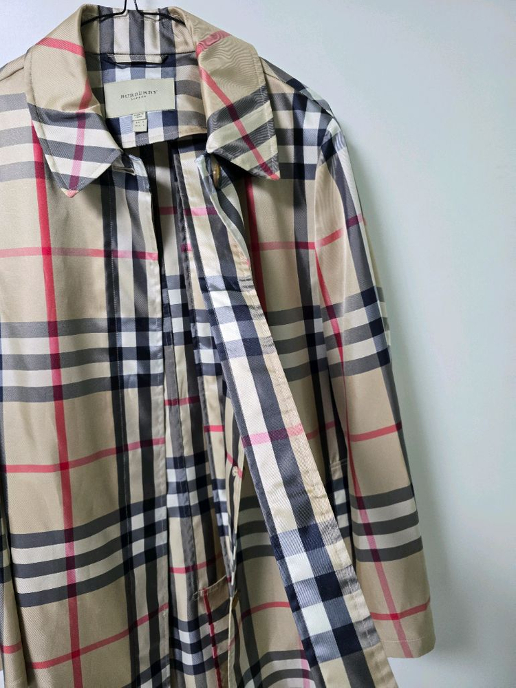 버버리 바람막이코트 레인코트 UK8 운포--3