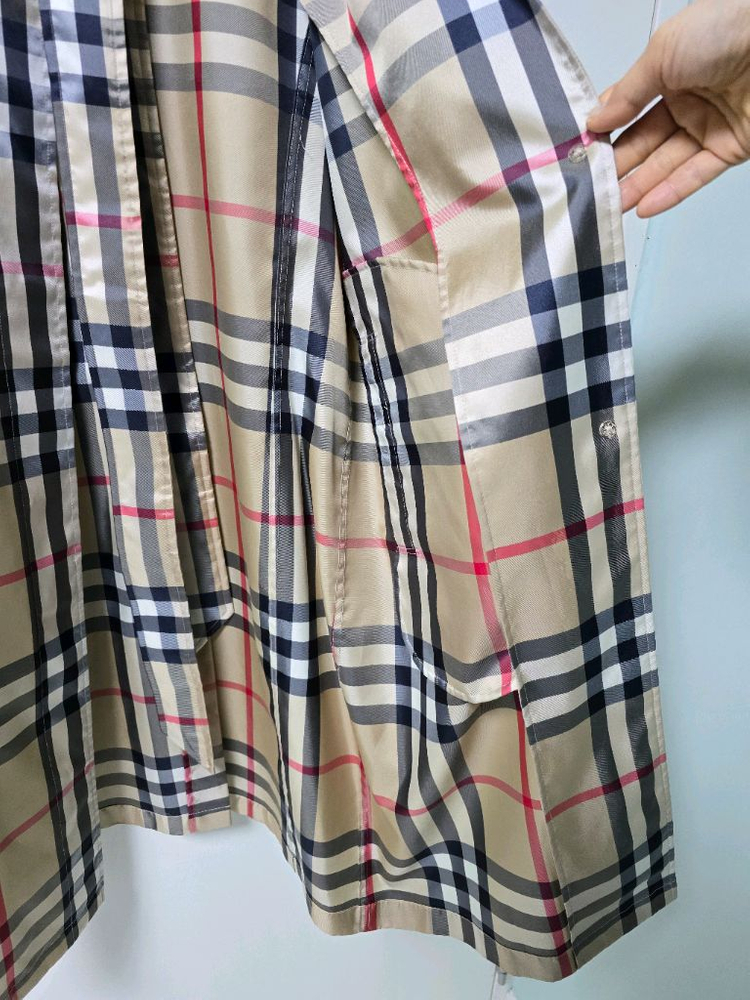 버버리 바람막이코트 레인코트 UK8 운포--4