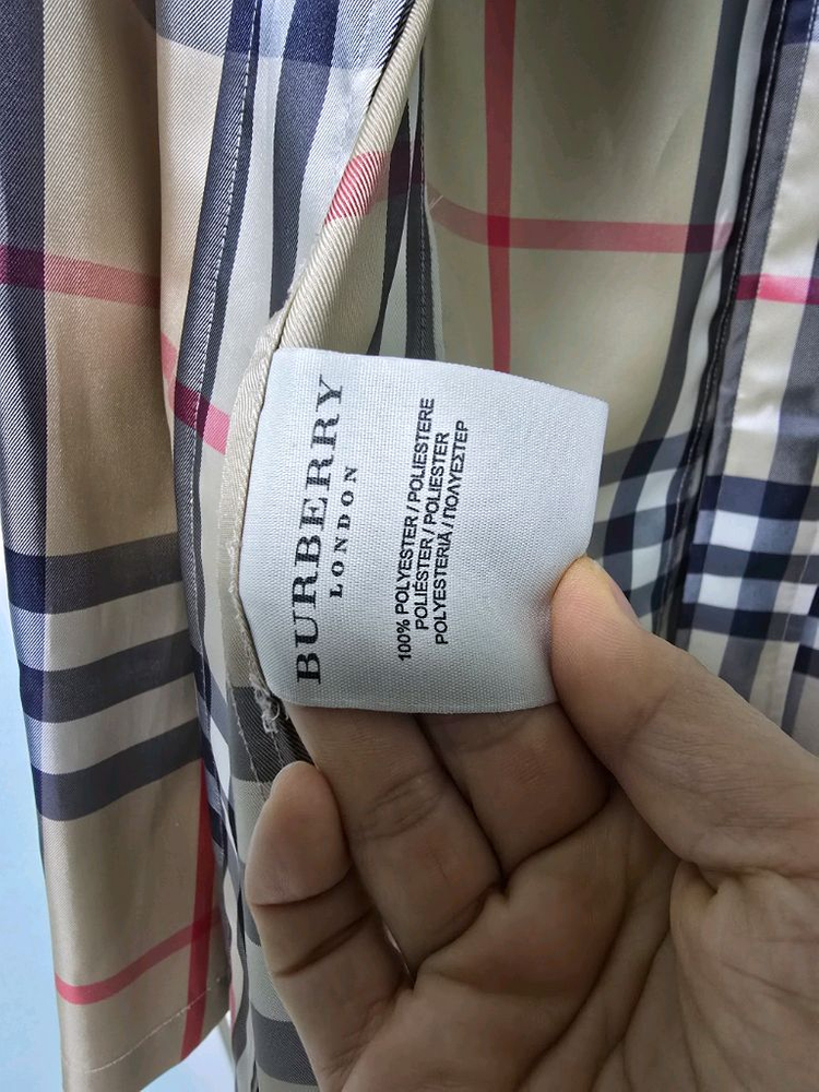 버버리 바람막이코트 레인코트 UK8 운포--8