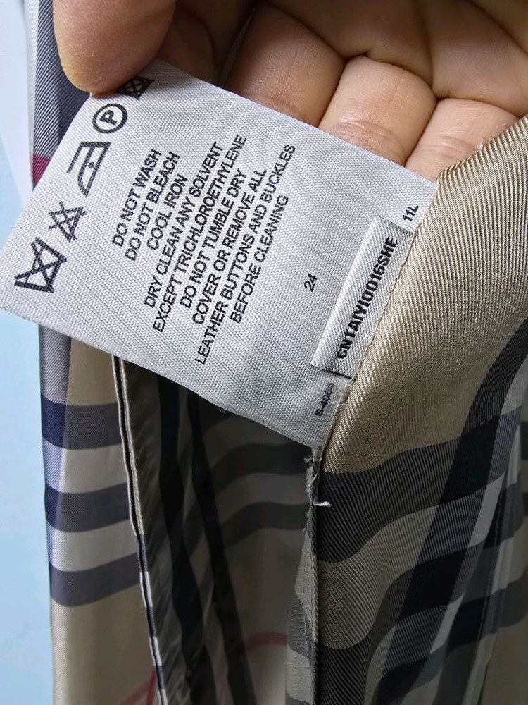 버버리 바람막이코트 레인코트 UK8 운포--9