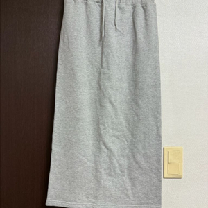 회색 밴딩 롱 스커트