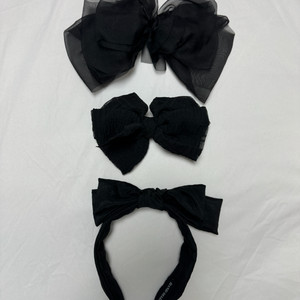 검정 머리삔 머리띠 웨딩 헤어 소품 일괄
