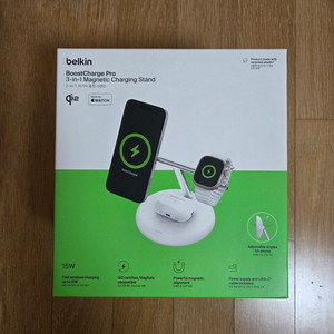벨킨 Qi2 3in1 마그네틱 무선 충전 스탠드 미개봉