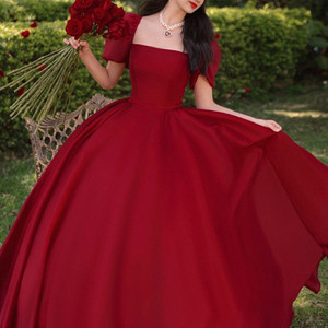 셀프웨딩 파티 졸업사진 레드 드레스 새상품 판매해요