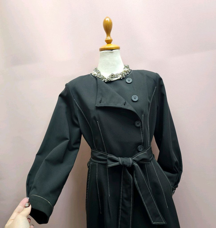 마란트 스티치 더블 롱원피스 제천끈 세트--3