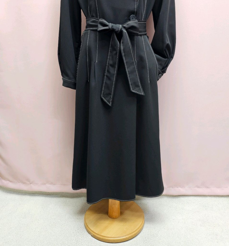 마란트 스티치 더블 롱원피스 제천끈 세트--4