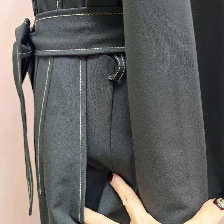 마란트 스티치 더블 롱원피스 제천끈 세트--7