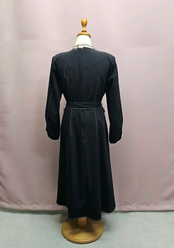 마란트 스티치 더블 롱원피스 제천끈 세트--8