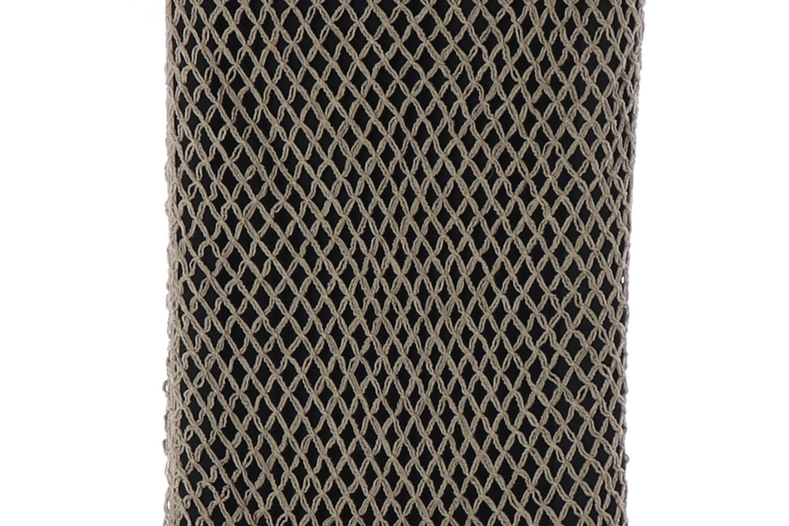 랑방 컬렉션 블랙 베이지 그물망 메쉬 레이어드 롱 스커트 치마 S 이미지