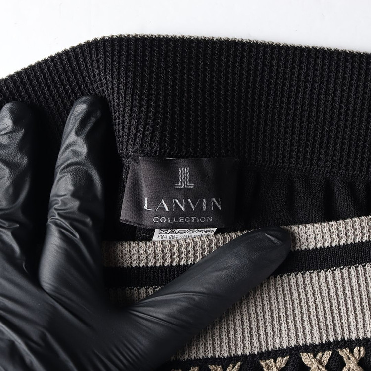 랑방 컬렉션 블랙 베이지 그물망 메쉬 레이어드 롱 스커트 치마 S 이미지