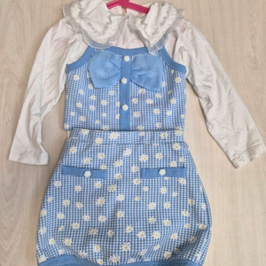 에스핏 여아 체크 원피스 세트 130호 이미지
