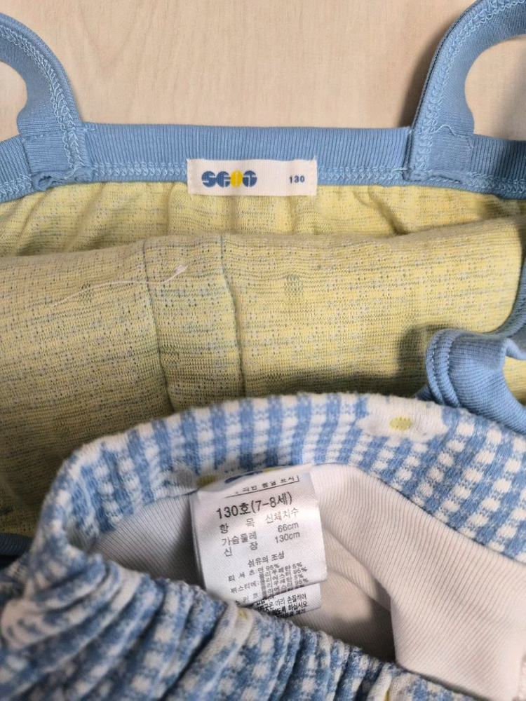 에스핏 여아 체크 원피스 세트 130호 이미지