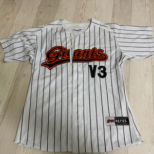 롯데자이언츠 스트라이프 유니폼 이미지