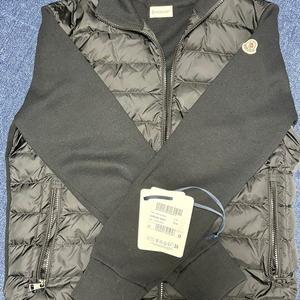 몽클레어 니트 패딩 가디건 블랙 상품 이미지