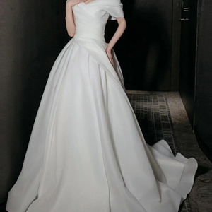 화이트 오간자 웨딩드레스 새상품 판매