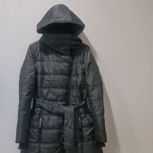 AX 아르마니 익스체인지 벨트 패딩 코트 S / 슬림핏 후드 롱패딩