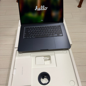 S급 ) 맥북 에어 M4 15인치 16gb 256ssd 미드나이트