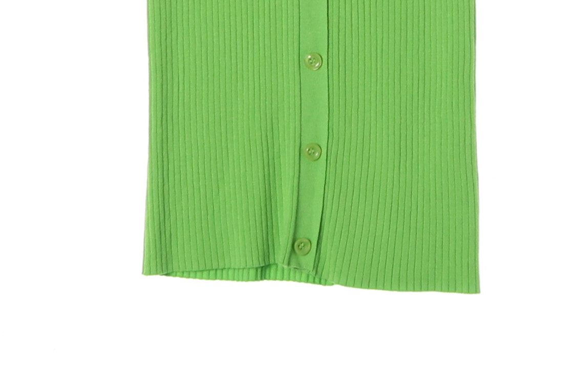 (새상품)ZARA 자라 그린 골지 민소매 카라 롱 니트원피스 S--5