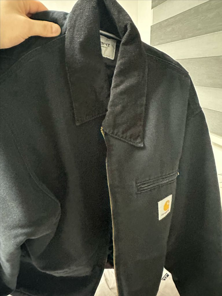 칼하트 WIP OG 디트로이트 자켓 블랙 스톤 캔버스 이미지