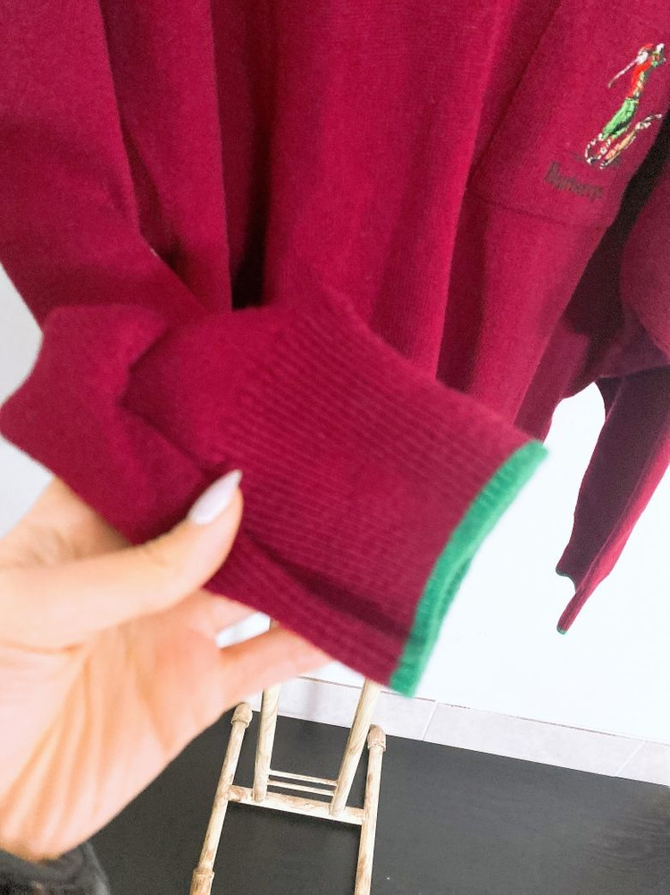 (110)버버리남자램스울빈티지레트로카라니트티 이미지