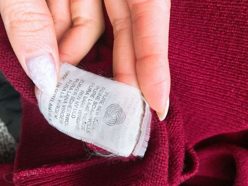 (110)버버리남자램스울빈티지레트로카라니트티 이미지