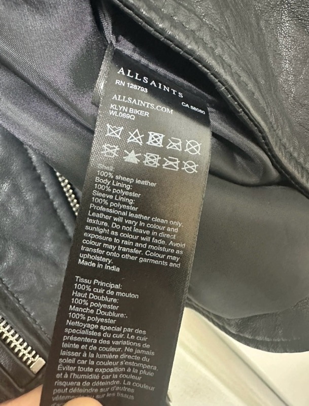 올세인츠 양가죽 바이크자켓--3