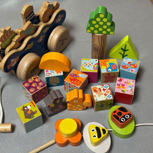아기 원목장난감 일괄