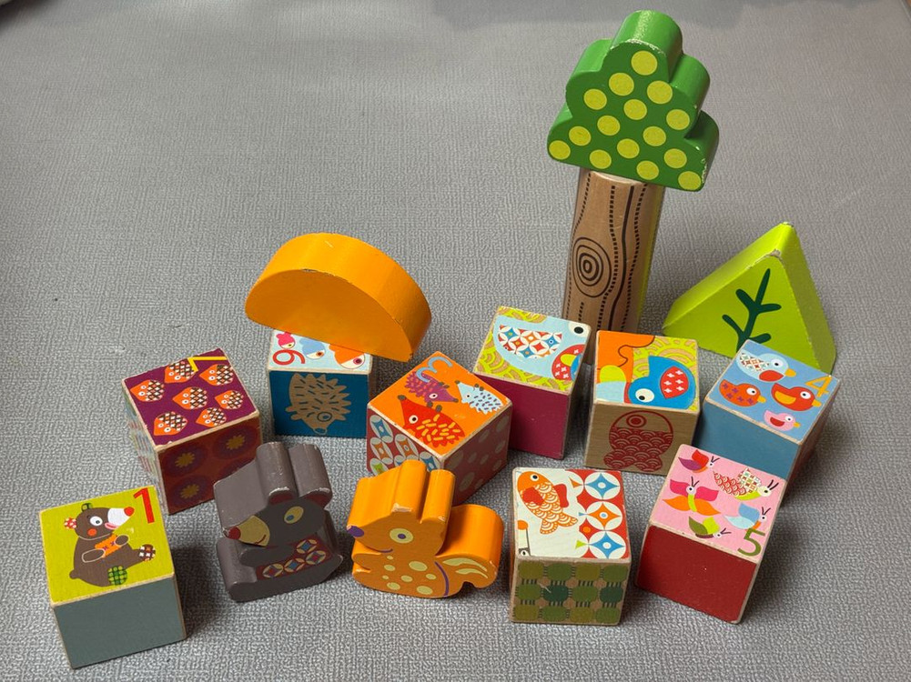 아기 원목장난감 일괄--1