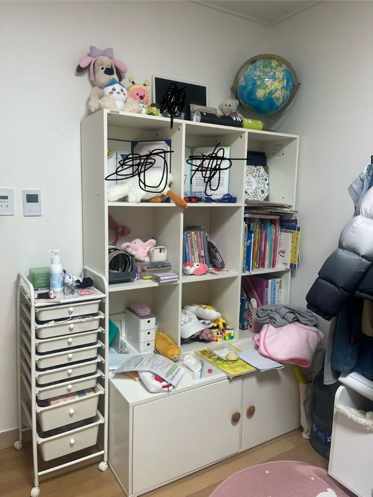 리바트 꼼므3단서랍 +수납장 이미지