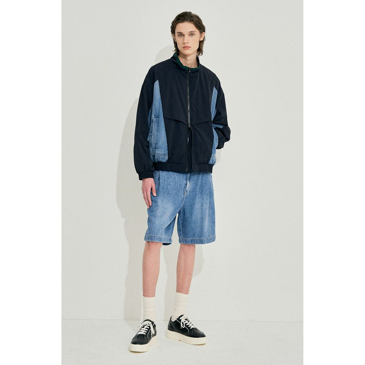 [시스템옴므]텍스처블록 모크넥점퍼(105)--1