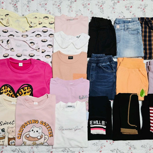 여아 120 - 130호 봄가을옷 묶음 이미지