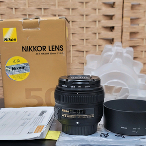 니콘/정품 af-s 50mm f1.8g A급