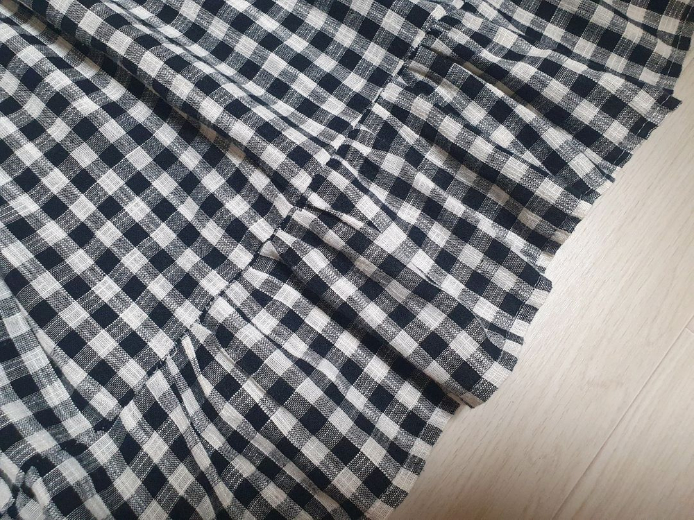 체크 원피스. 뷔스티에 이미지