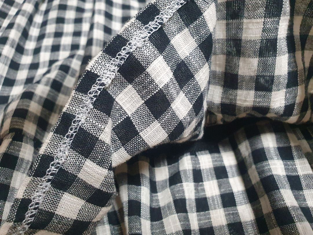 체크 원피스. 뷔스티에 이미지