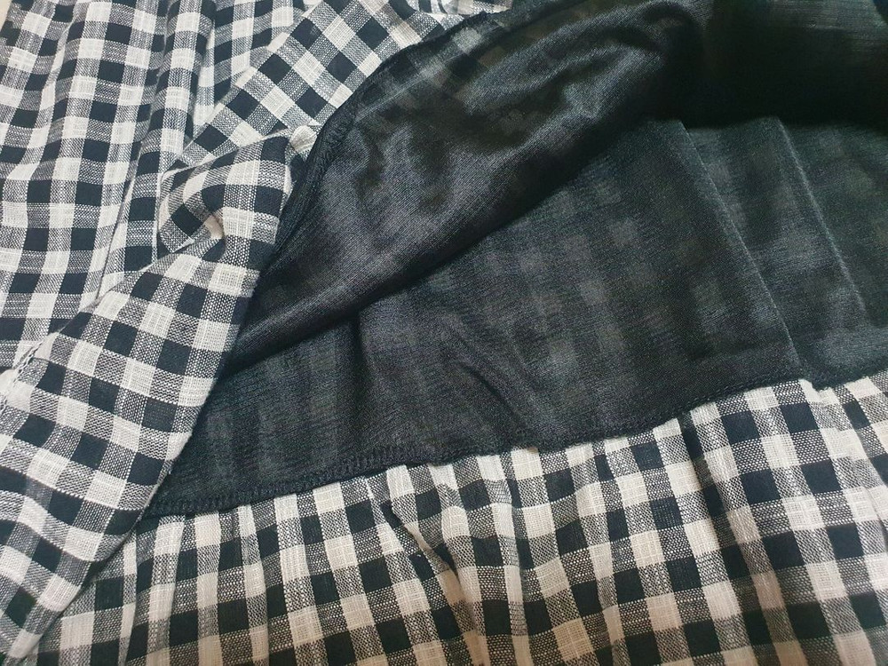 체크 원피스. 뷔스티에 이미지