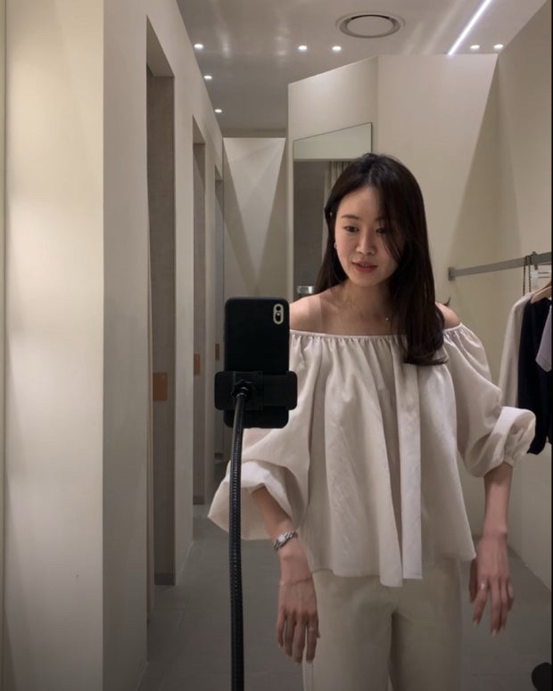 시에 sie 델로 오프숄더 블라우스--1