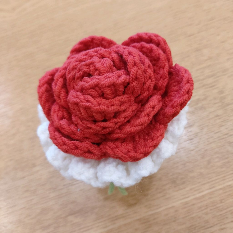 손뜨개 꽃다발 키링 핸드메이드--5