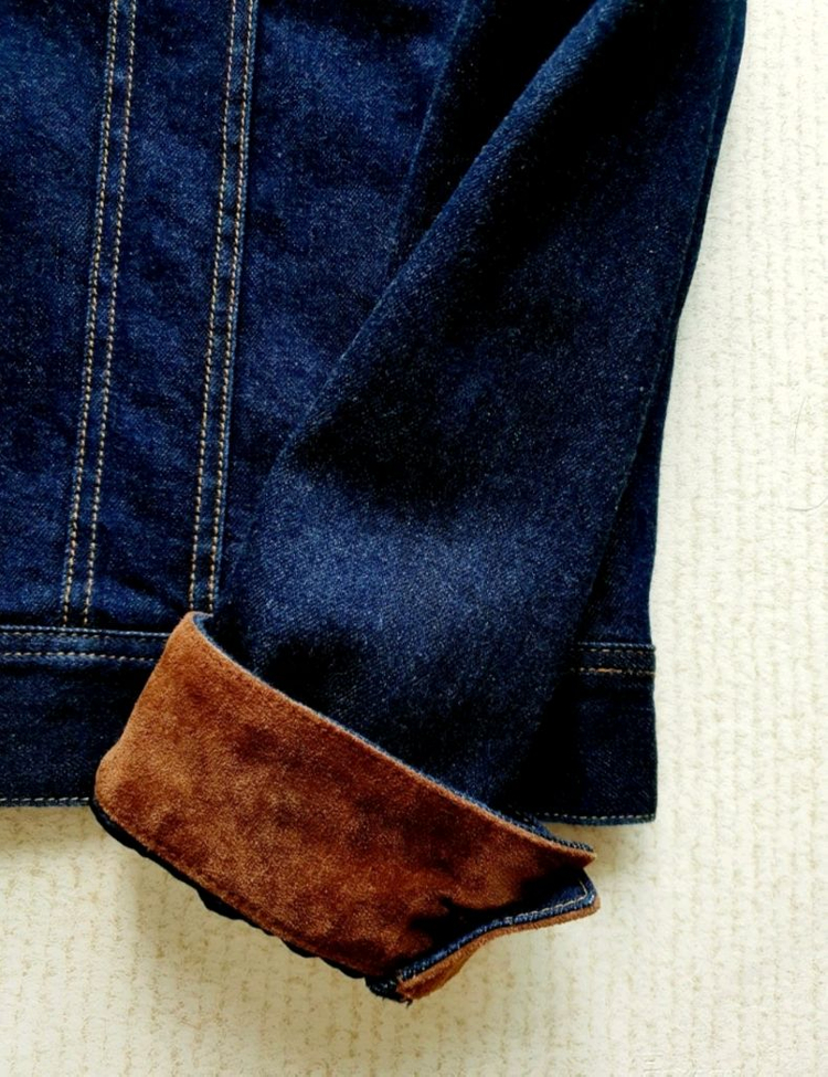 랄프로렌 퍼플라벨 스웨이드카라 데님자켓 이미지