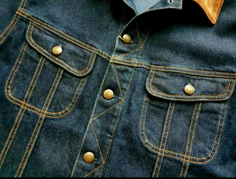 랄프로렌 퍼플라벨 스웨이드카라 데님자켓 이미지