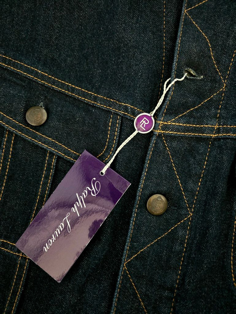 랄프로렌 퍼플라벨 스웨이드카라 데님자켓 이미지