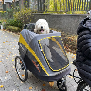 이비야야 강아지 자전거 트레일러 개모차 이미지