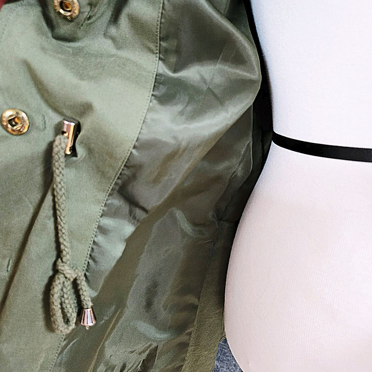 에고이스트 카키 캉캉 야상--7