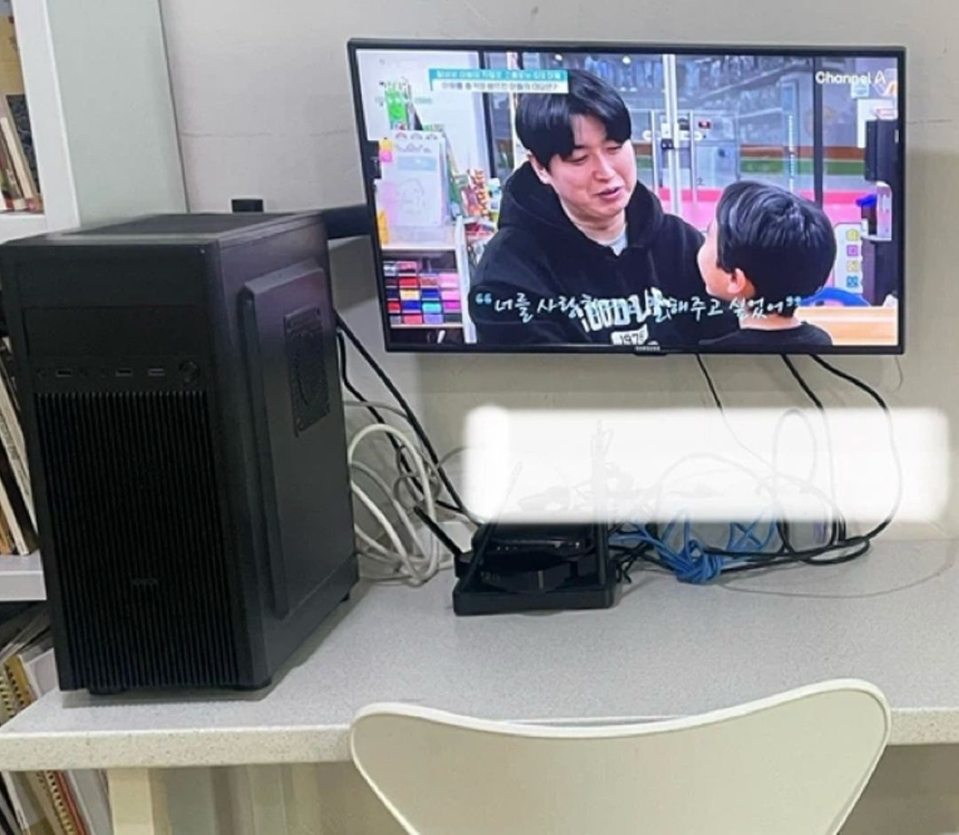 사무실 디피용 조립PC &모니터 이미지