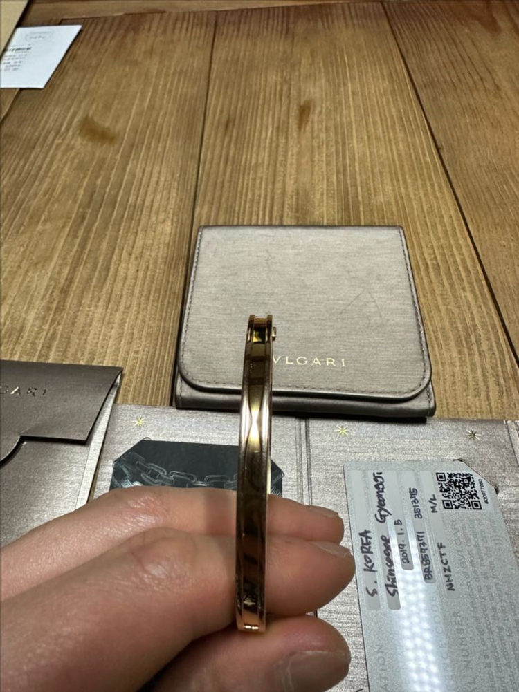 불가리 비제로원 로즈골드 브레이슬릿 이미지