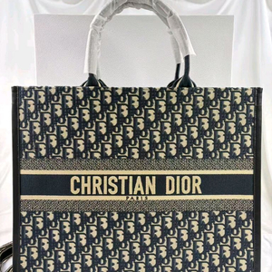 디올 오블리크 북 토트 레더 라지 백