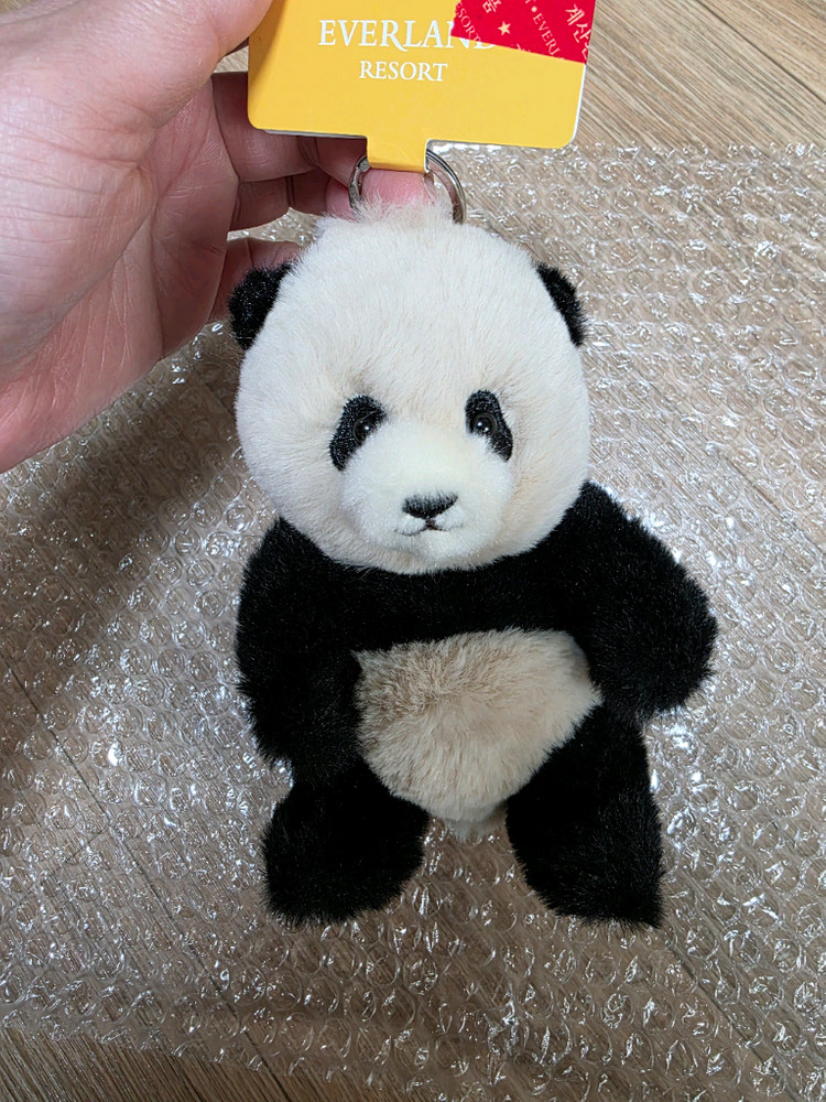 에버랜드 푸바오 봉제 키홀더(차푸) 3개씩 새상품 급처 우체국택포--5