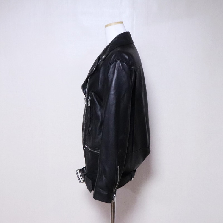 아크네스튜디오 여성55 램스킨 가죽자켓--2