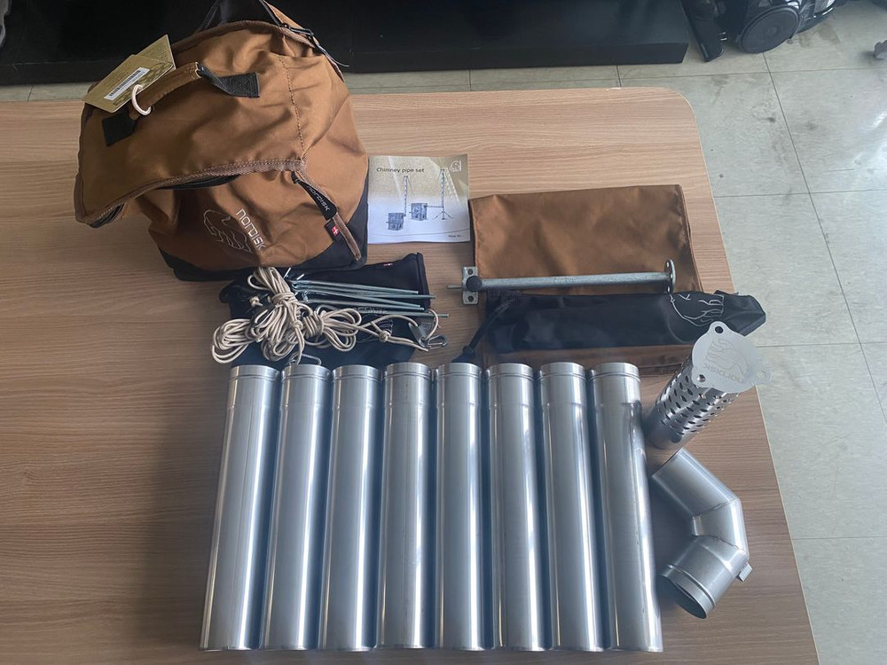 Nordisk 노르디스크 토튼 캠핑 장작 화목 난로 + 연통 셋트 이미지