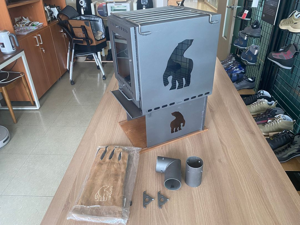 Nordisk 노르디스크 토튼 캠핑 장작 화목 난로 + 연통 셋트 이미지